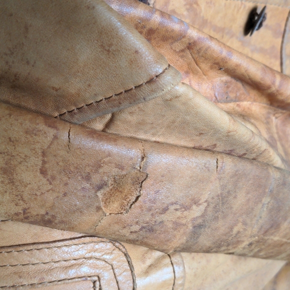 100% Old Leather Gary Gordon by Julius & Sons Leather Jacket - Picture 10 of 11